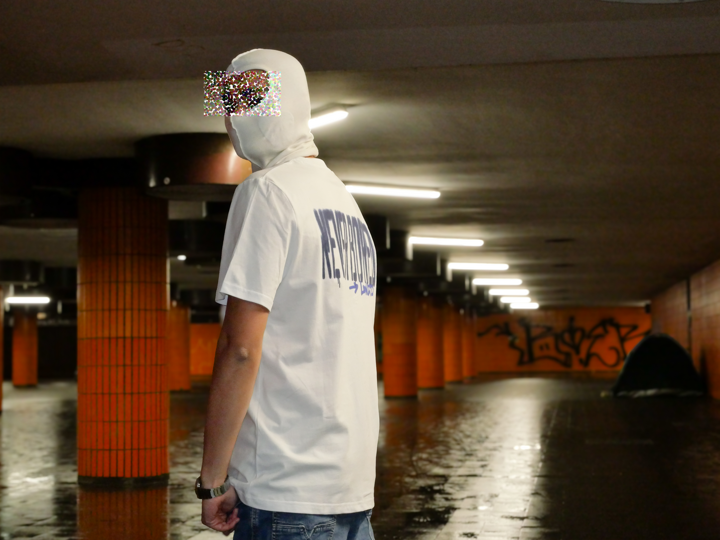 NEVER BORED UNLTD. - Stencil Style T-Shirt