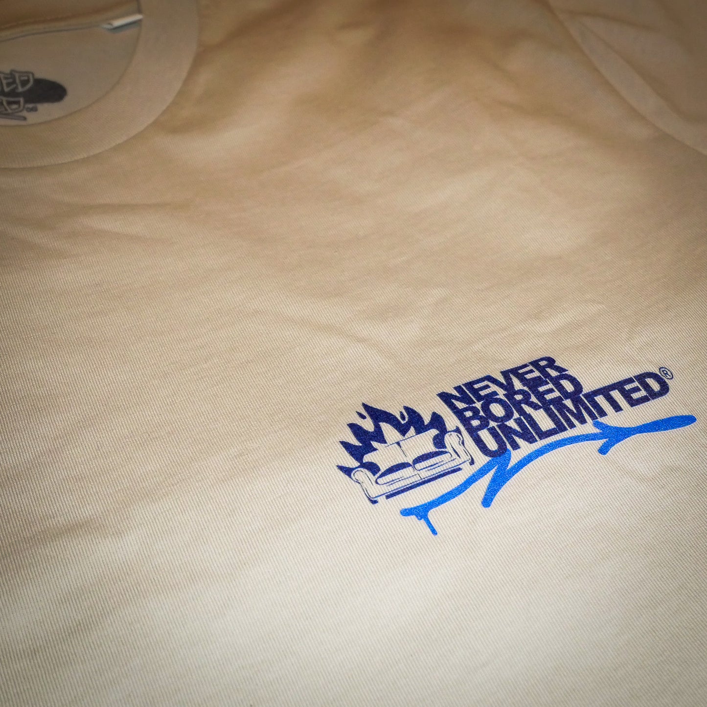 NEVER BORED UNLTD. - Stencil Style T-Shirt